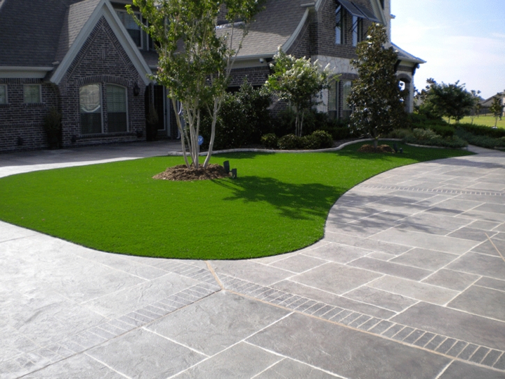Installing Artificial Grass Meridian Hills, Indiana Landscaping, Small Front Yard Landscaping