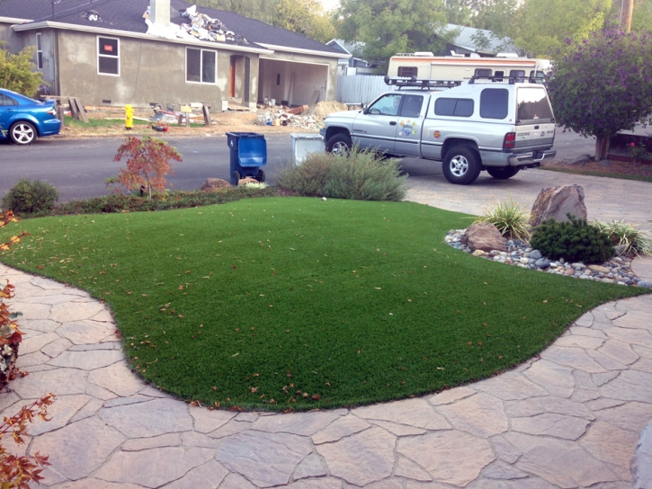 Turf Grass Clinton, Indiana Backyard Deck Ideas, Front Yard Landscaping