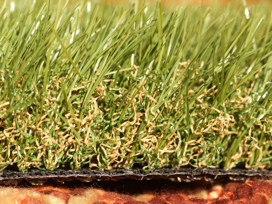 Tall artificial grass synthetic turf fake grass green brown olive green landscaping materials ideas lawns backyard sod soft